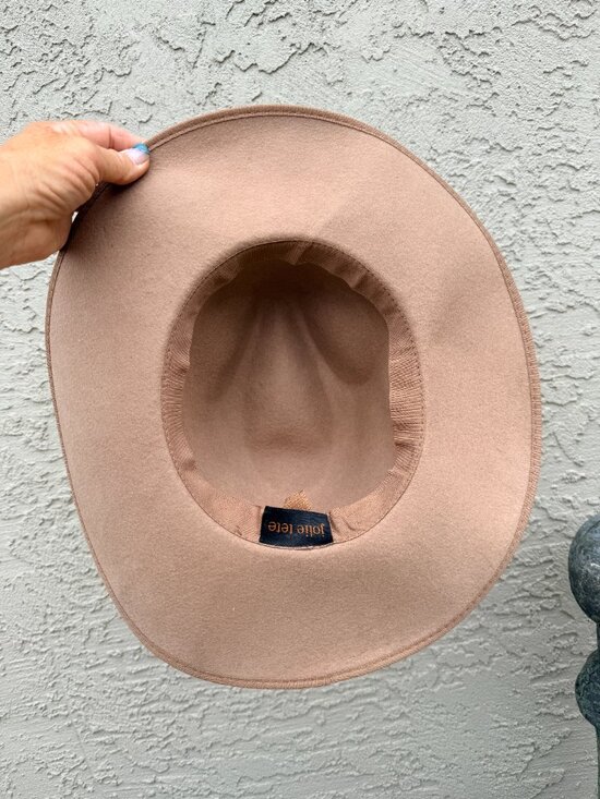 Jolie Tete Hand Painted Wool Western Fedora Hat main image 5